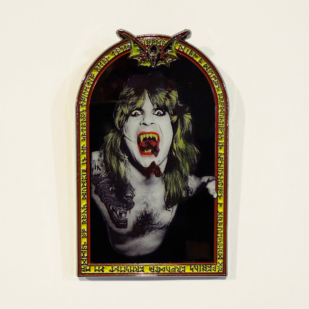 Speak Of The Devil - 2” metal enamel pin