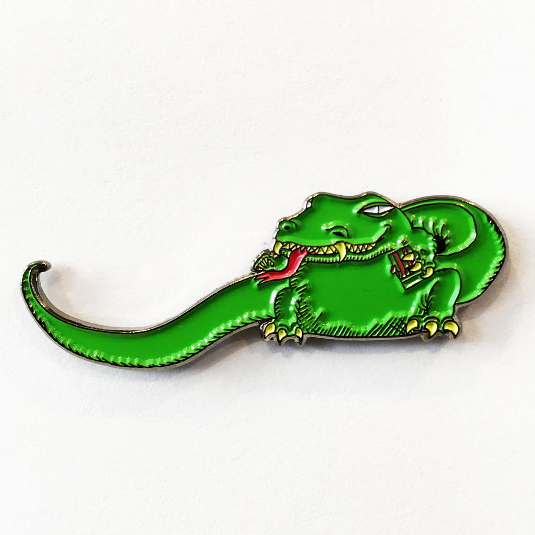 THE DEAD MILKMEN Big Lizard enamel pin